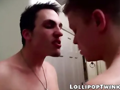 Lusty twink sucks young man dick and takes it from behind